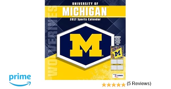 2017 Michigan State Wall Calendar